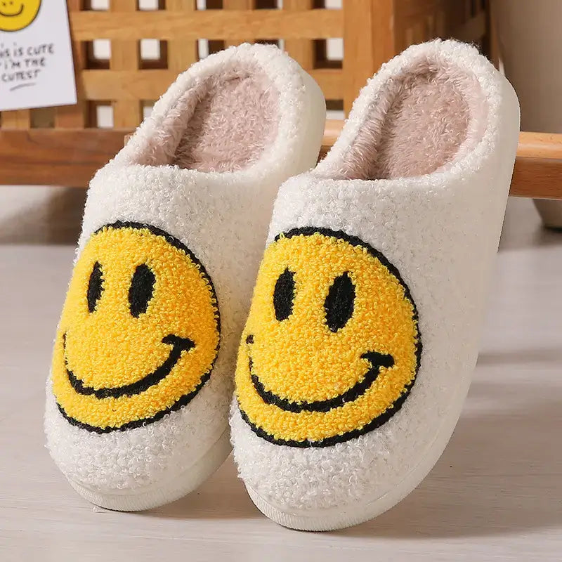 SmileySlippers Original Smiley Face Slippers Happy Face Slippers Unisex Smiley Slippers The Original Smiley Face Slippers